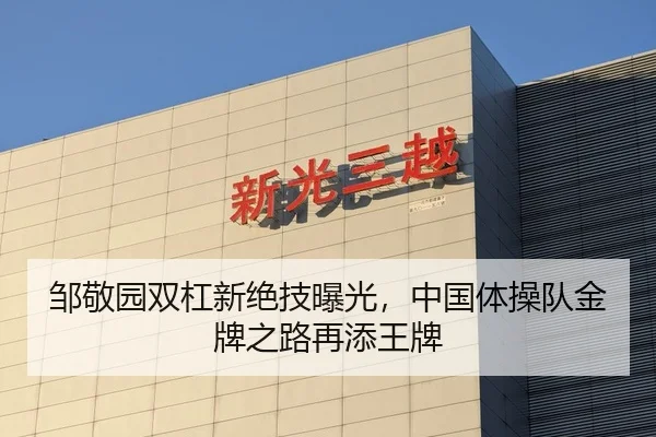 邹敬园双杠新绝技曝光，中国体操队金牌之路再添王牌